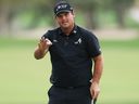Patrick Reed of the United States acknowledges the crowd after winning the Hero Dubai Desert Classic 2026 on the 18th hole during day four of the Hero Dubai Desert Classic 2026 at Emirates Golf Club on January 25, 2026 in Dubai, United Arab Emirates.