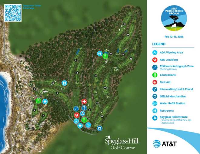 Spyglass Hill Golf Course map