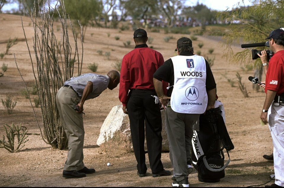 Woods was involved in one of golf's weirdest rulings ever