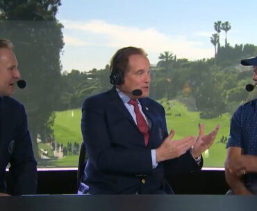 Immelman, Nantz and Woods (CBS Sports)