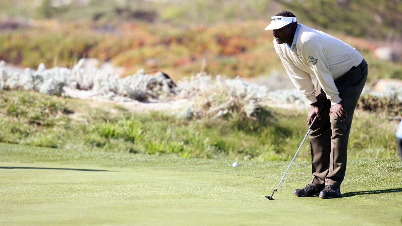 Golfer Vijay Singh at Pebble Beach