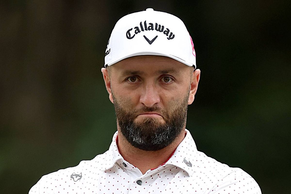 Jon Rahm applauds his playing partner at Hong Kong Golf Club