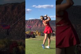 Amazing Golf Swing you need to see | Golf Girl awesome swing | Golf shorts | BRIANA MORRIS