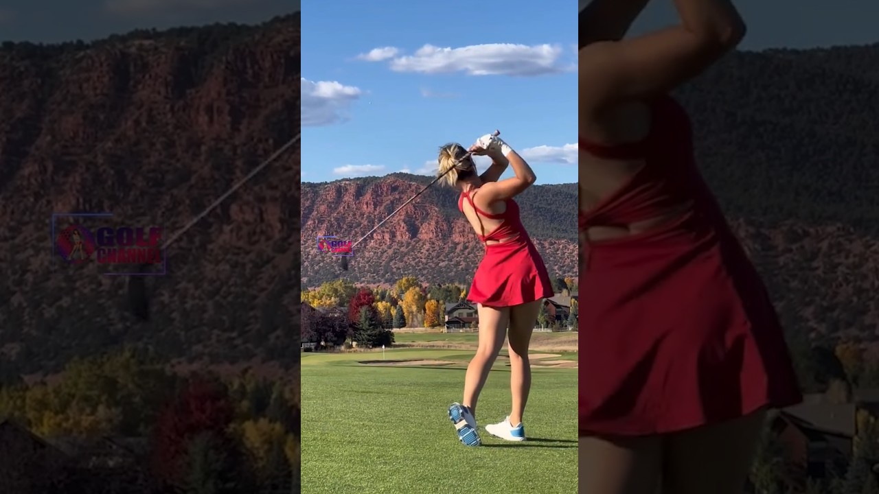 Amazing Golf Swing you need to see | Golf Girl awesome swing | Golf shorts | BRIANA MORRIS