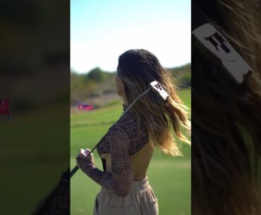 Amazing Golf Swing you need to see | Golf Girl awesome swing | Golf shorts | Alexandra Harju