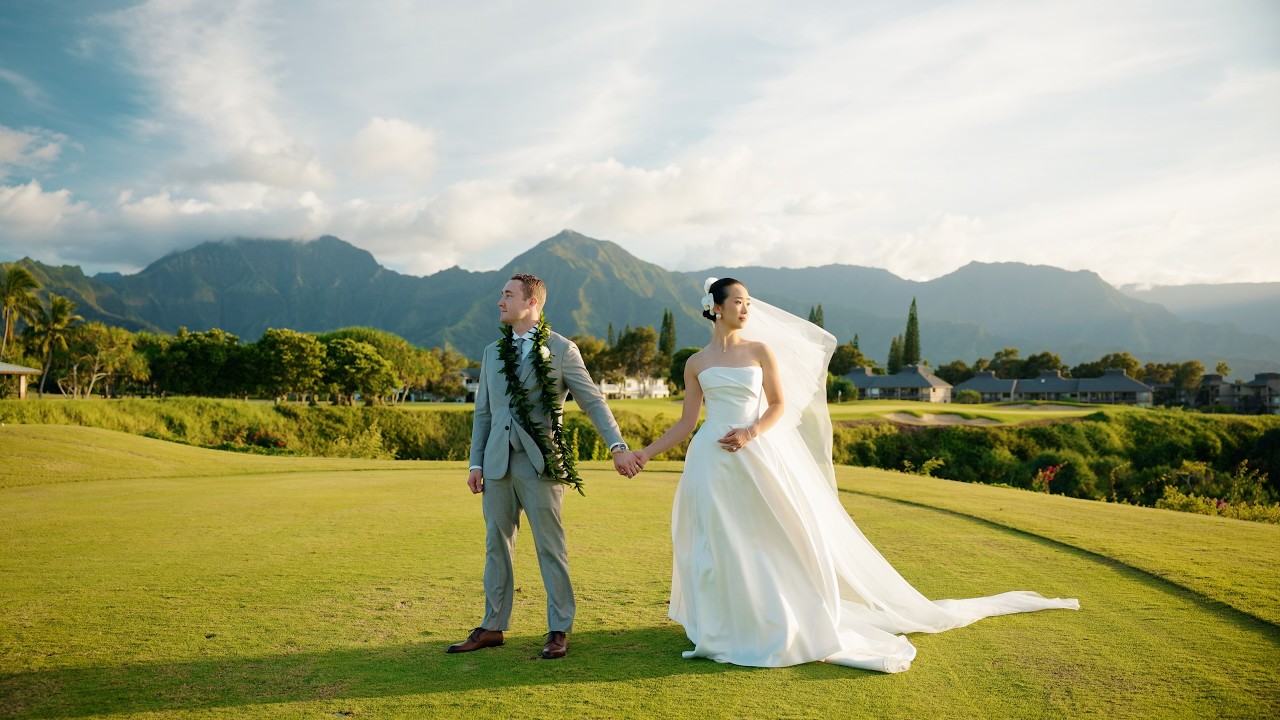 Elegant Golf Course Wedding | Kauai's Princeville Makai