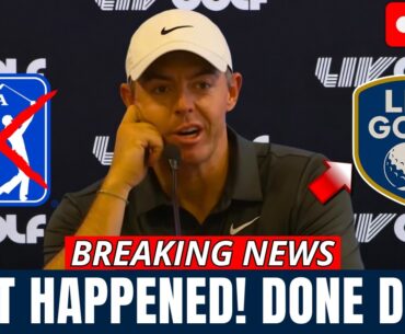 URGENT! RORY McILROY MAKES A SHOCKING MOVE AND ANNOUNCES SIGNING WITH LIV GOLF! PGA TOUR IN SHOCK!