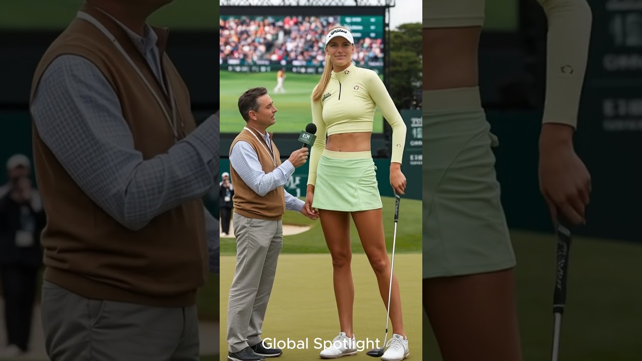 A Single Gesture From the Tallest Woman in Golf Went Viral Fast 📸#golf #short  #tallwomen #sports