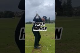 Brian Harman: Righty Iron Swing  #golfswing #golf #golftips