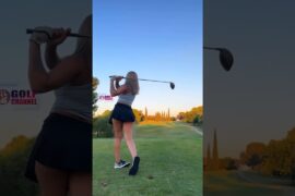 Amazing Golf Swing you need to see | Golf Girl awesome swing | Golf shorts | Jas Grewal