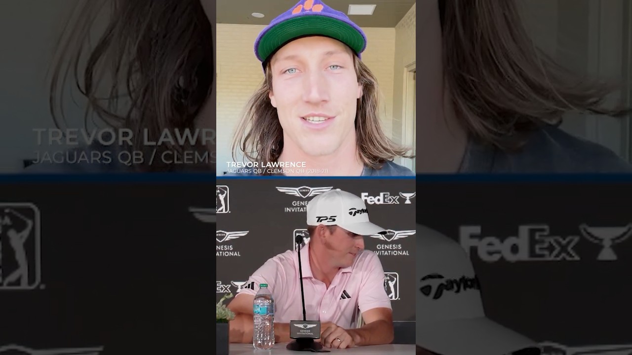 Jacob Bridgeman gets the seal of approval from Trevor Lawrence 💜🧡