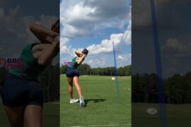 Amazing Golf Swing you need to see | Golf Girl awesome swing | Golf shorts | Elina Sinz