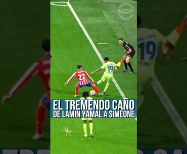 Lamine Yamal le hace un caño a Giuliano Simeone 😱