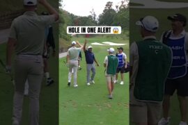 VICTOR PEREZ KNOCKS IN THE ACE! 😱 #golf #LIVGolf