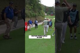 Victor Perez hits a hole in one in Hong Kong ⛳️ #golf #livgolf #holeinone