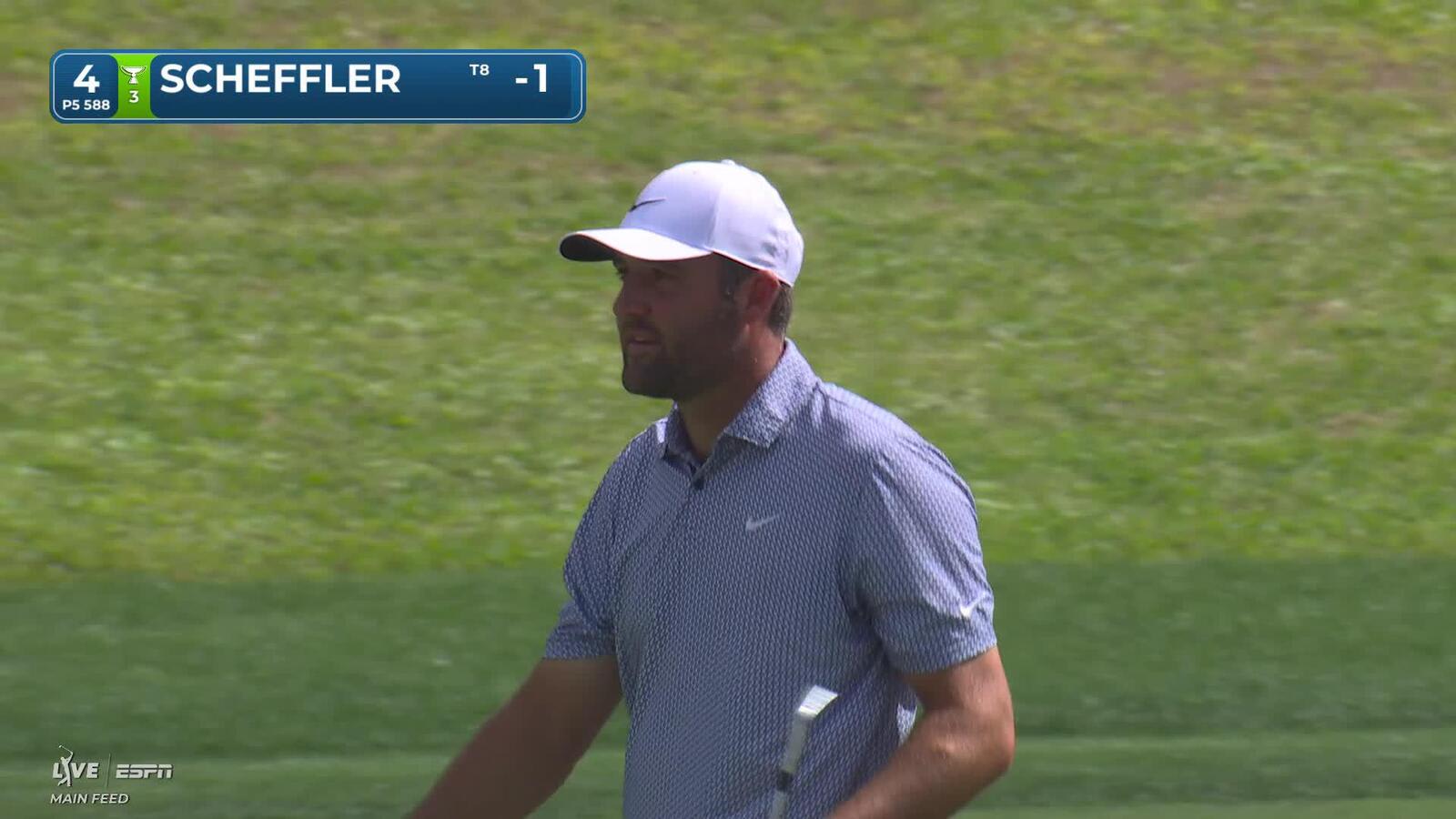 Scottie Scheffler birdies par-5 fourth at Arnold Palmer