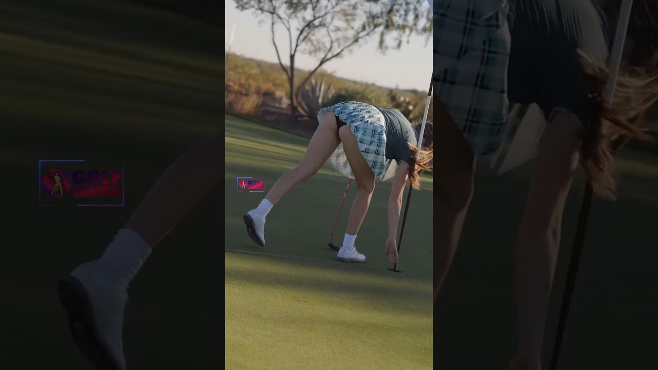 Amazing Golf Swing you need to see | Golf Girl awesome swing | Golf shorts | Claire Bear
