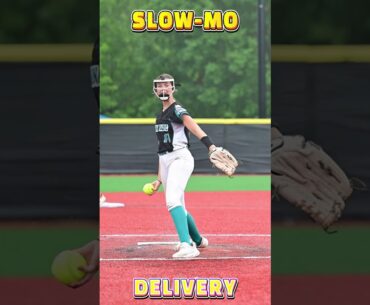 ⚡🥎Magical Pitch: Slow-Mo Mastery in Fastpitch Softball #shorts