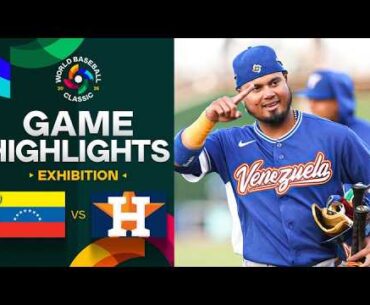 Venezuela vs. Astros 2026 World Baseball Classic | Exhibition Game Highlights
