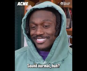 "Sound normal, huh?" - A.J. Brown explains the vibe of the Eagles heading into Week 7