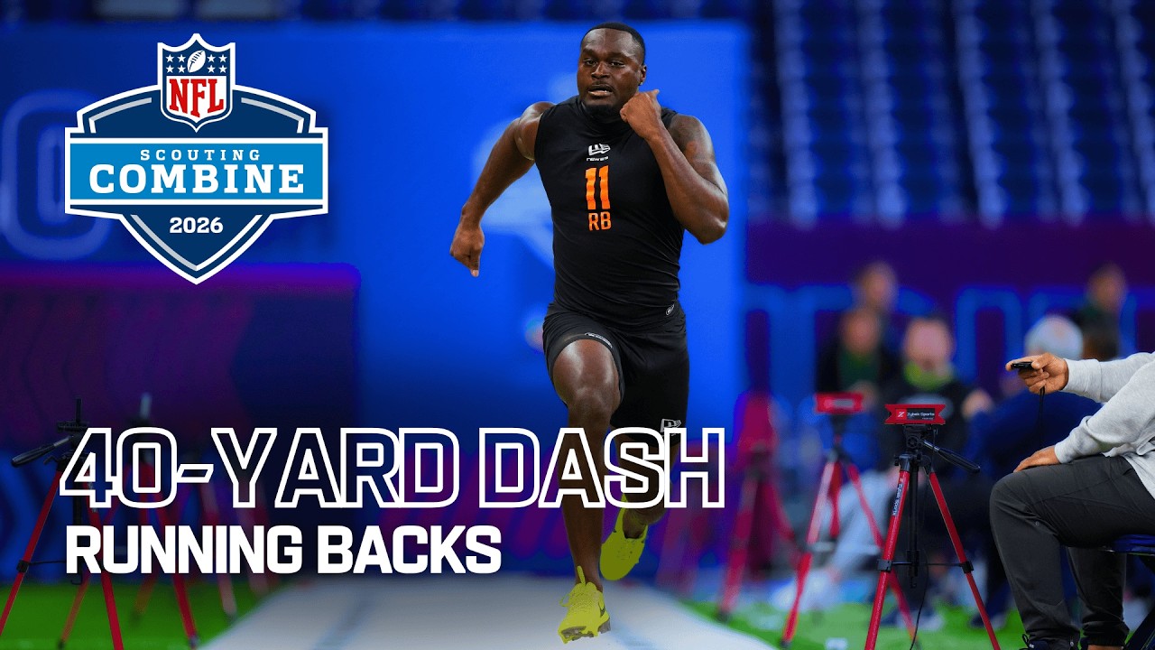 Running Backs Run the 40-Yard Dash at 2026 NFL Combine Running Backs Run the 40-Yard Dash at 2026 NFL Combine
