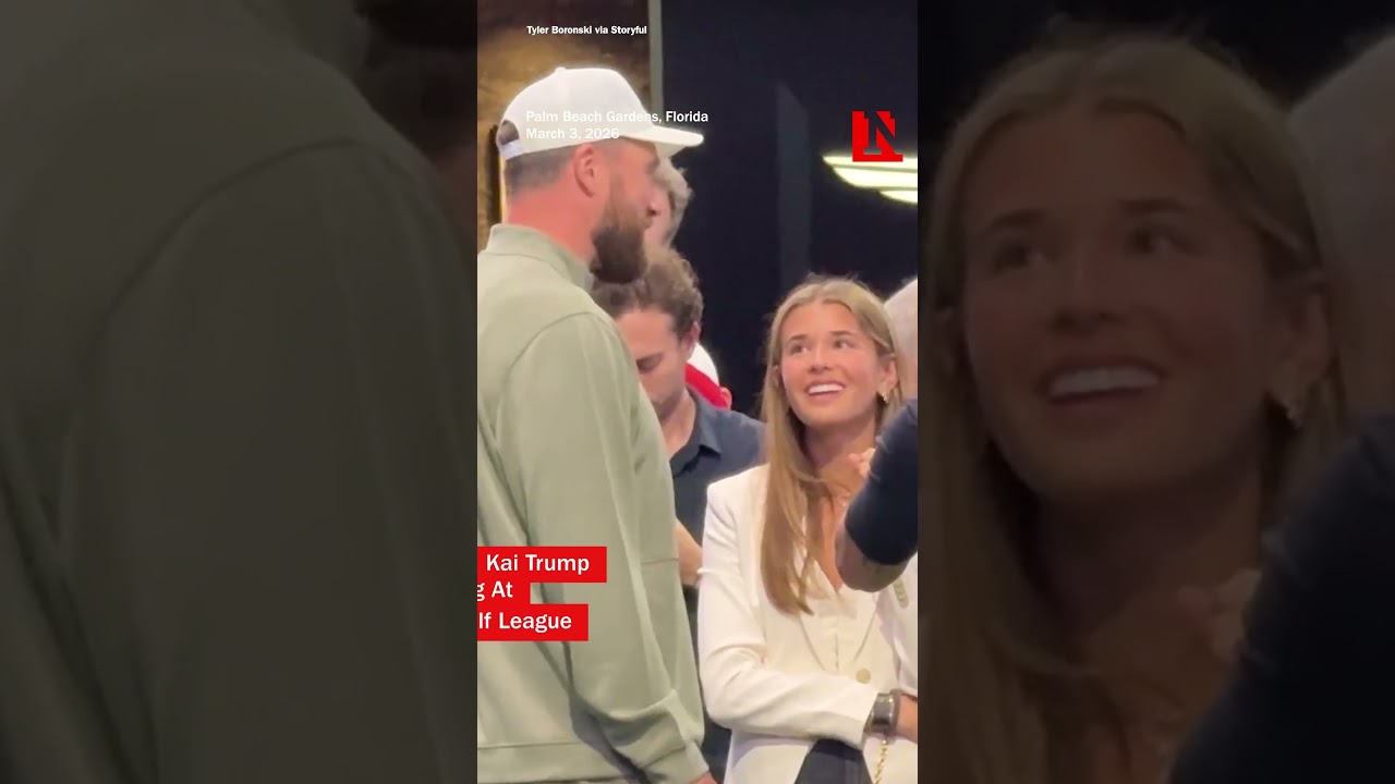 Travis Kelce And Kai Trump Spotted Chatting At Tiger Woods’ Golf League