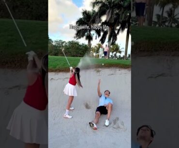 Happy wife = Happy life 🤭 . . . . #relatable #relationship #golfer golfing, golf girls, women golf,