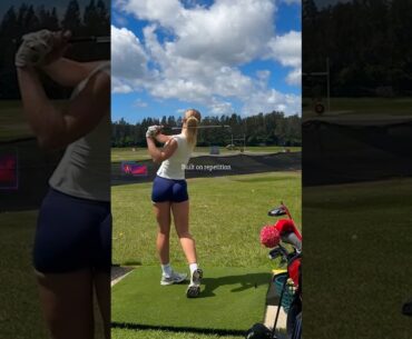 Amazing Golf Swing you need to see | Golf Girl awesome swing | Golf shorts | Antonia Harley