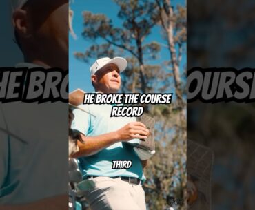 He broke the course record! #shorts