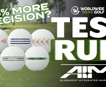 We Tested Titleist's NEW AIM Alignment Golf Balls | Test Run