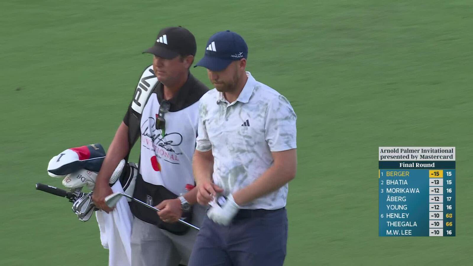 Daniel Berger hits 188-yard approach to 19 feet, sets up birdie on No. 16 at Arnold Palmer