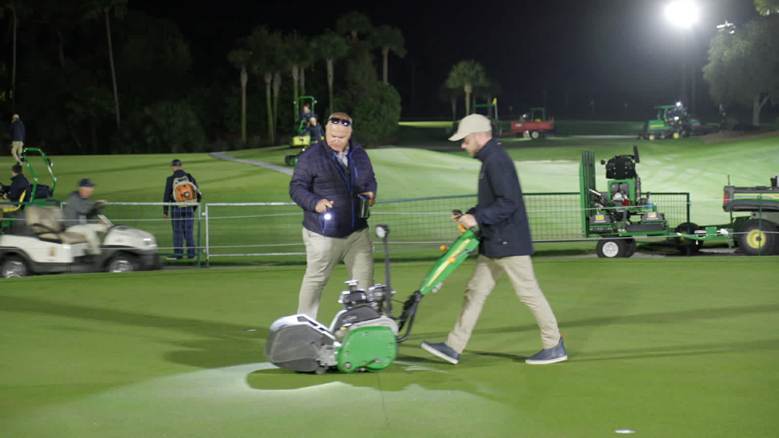 TPC Sawgrass agronomy team prepares the THE PLAYERS Stadium Course