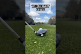GOLF TIPS - TEE HEIGHT GUIDE (DRIVER/WOOD/IRONS) #golf #golftips #golfdrills #golfer #golfing