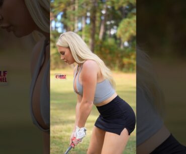 Amazing Golf Swing you need to see | Golf Girl awesome swing | Golf shorts | Kaelee Rene