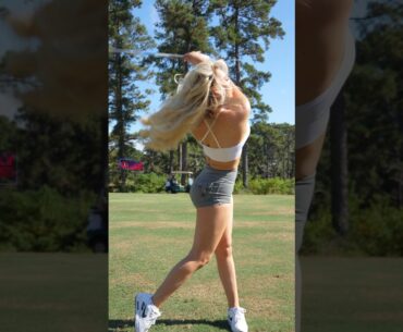 Amazing Golf Swing you need to see | Golf Girl awesome swing | Golf shorts | Kaelee Rene