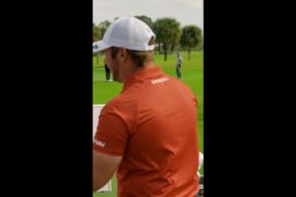 Artistic skills or putting perfection? Majesticks Golf Club play HSBC Picture & Putt #shorts #golf