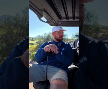 Jake knapp’s rangefinder hack! #golf #viral #golfswing #pgatour