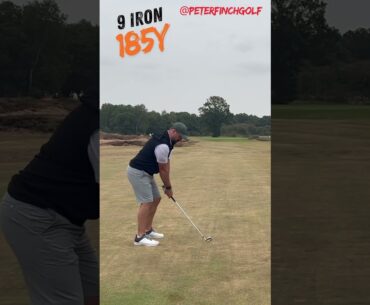PETER FINCH 9 IRON FROM 185y at WOODHALL SPA...! #golf #golfswing #pinggolf