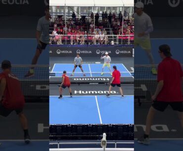 Ben Johns finds an incredible pickleball forehand 💪 Perfect shot 🙏