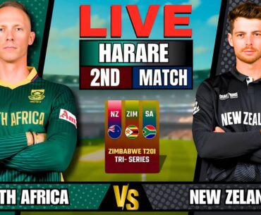 🔴Live: South Africa vs New Zealand | 2nd Match | Zimbabwe T20I Tri‑Series | Live Score & Commentary