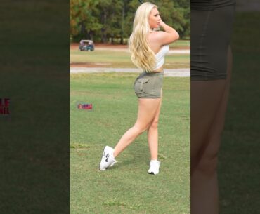 Amazing Golf Swing you need to see | Golf Girl awesome swing | Golf shorts | Kaelee Rene