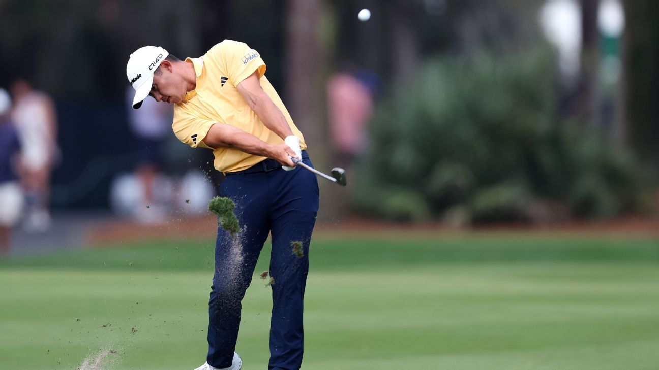 Collin Morikawa (back) targeting return at Valero Texas Open Collin Morikawa WDs from Players Championship with back injury