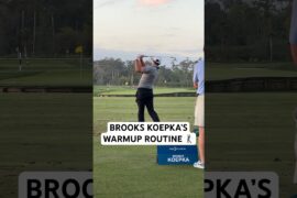 From the parking lot to the first tee with Brooks Koepka