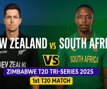 LIVE: New Zealand vs South Africa | 2nd T20 | Zimbabwe Tri-Series 2025 | Live Cricket & Commentary