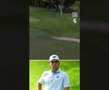 Joaquin Niemann gets some help from the slope ⛳ #LIVGolf