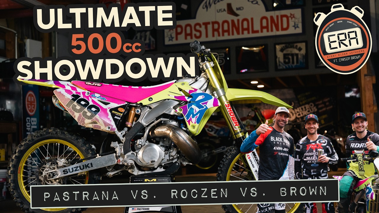 Can Pastrana Beat Ken Roczen and Carson Brown on the RMZILLA 500cc?!