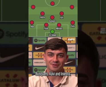 Pedri picks his all-time Barcelona XI 🤩