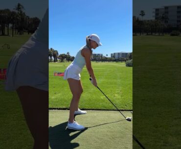 Amazing Golf Swing you need to see | Golf Girl awesome swing | Golf shorts |  Tate Hadges