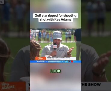 PGA Tour star Wyndham Clark left sports reporter Kay Adams stunned with his bizarre comment about