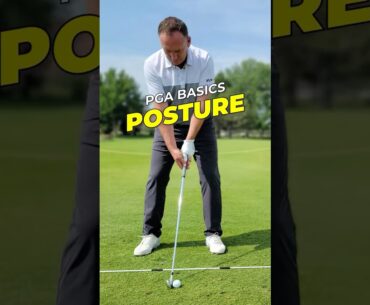 Perfect posture in 60 seconds - golf swing basics #golftutorial #golfswing